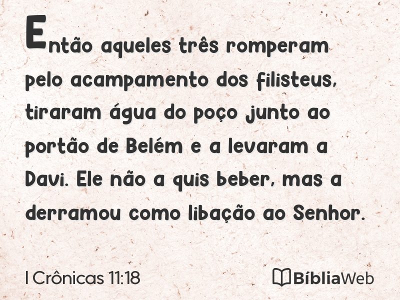 I Crônicas 11:18 em imagem para compartilhar