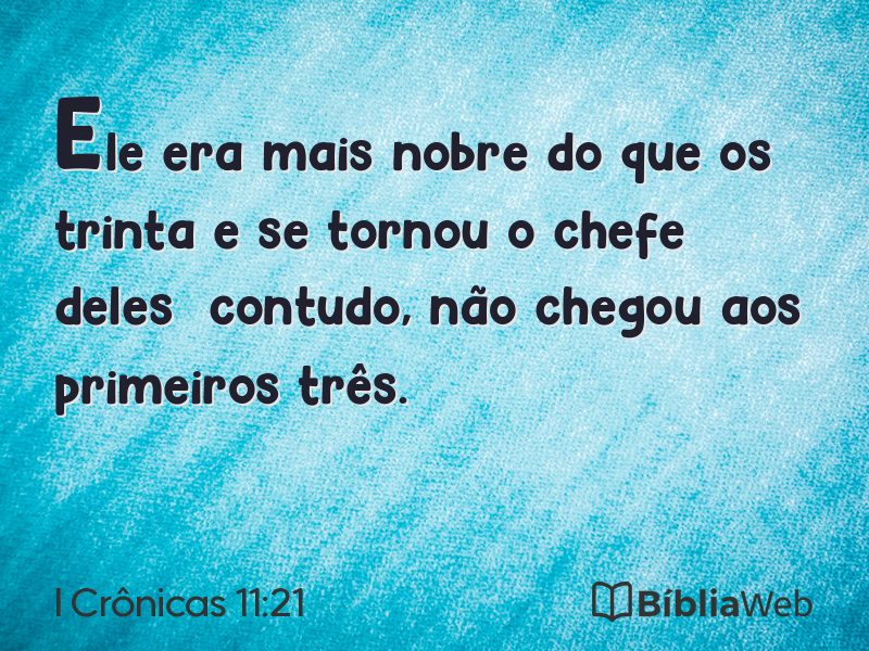 I Crônicas 11:21 em imagem para compartilhar