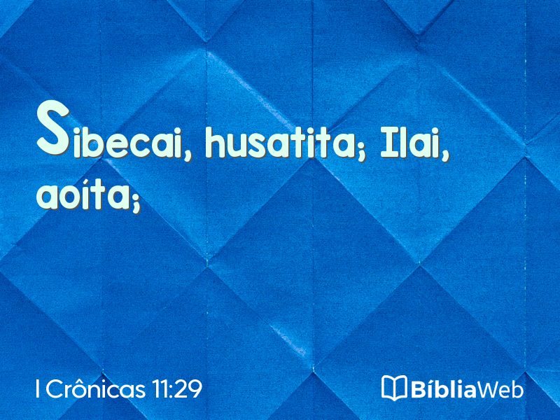I Crônicas 11:29 em imagem para compartilhar