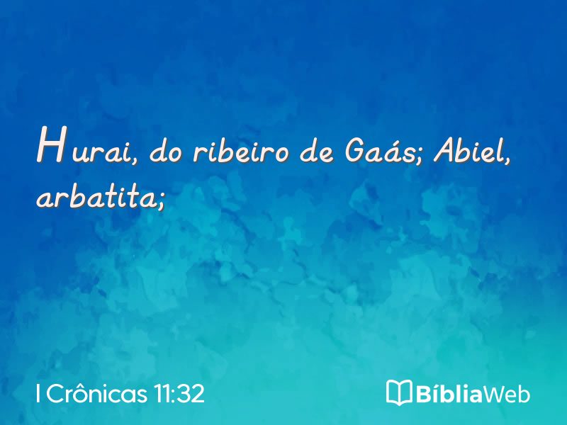 I Crônicas 11:32 em imagem para compartilhar