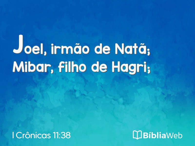 I Crônicas 11:38 em imagem para compartilhar