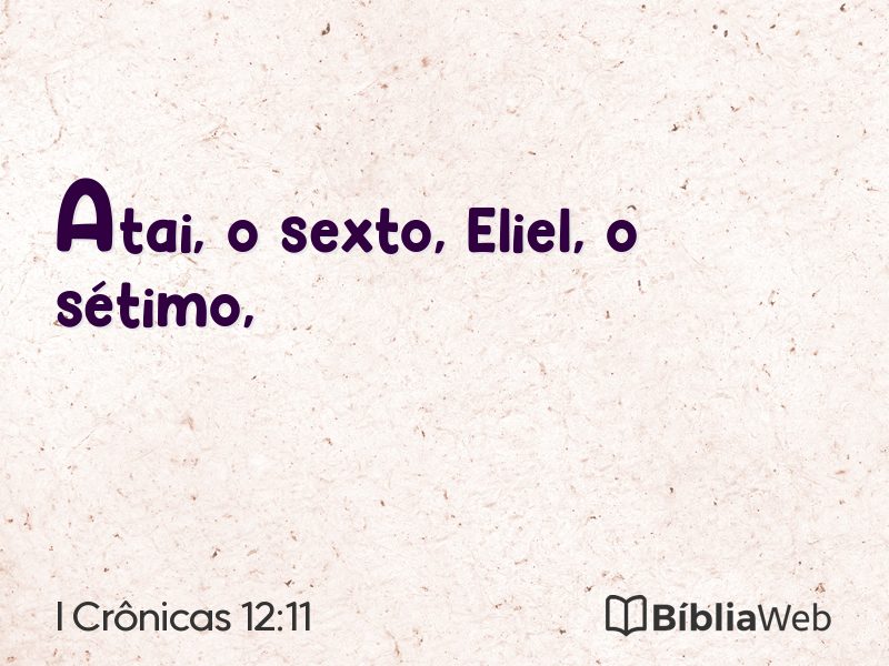 I Crônicas 12:11 em imagem para compartilhar
