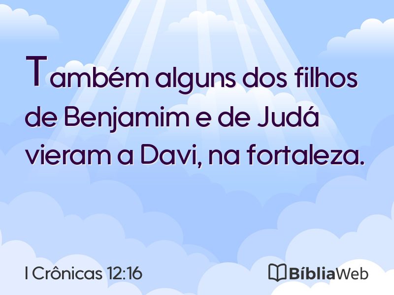 I Crônicas 12:16 em imagem para compartilhar