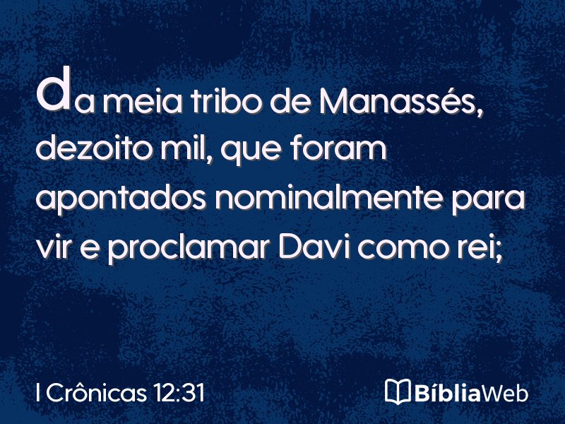 I Crônicas 12:31 em imagem para compartilhar
