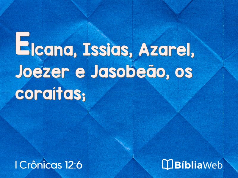 I Crônicas 12:6 em imagem para compartilhar