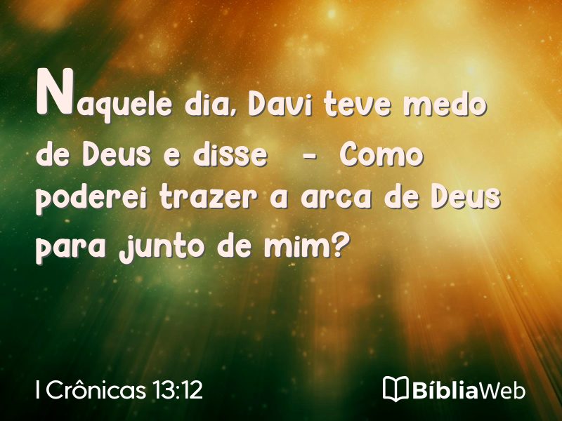 I Crônicas 13:12 em imagem para compartilhar
