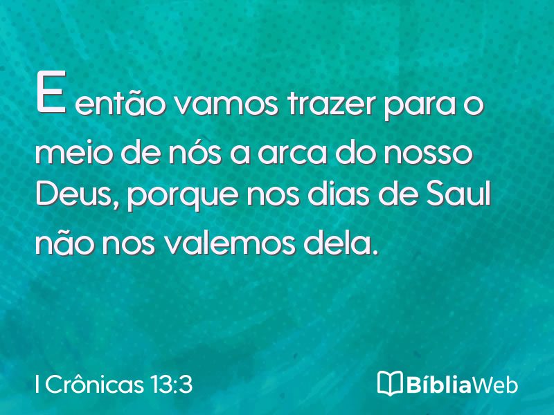 I Crônicas 13:3 em imagem para compartilhar