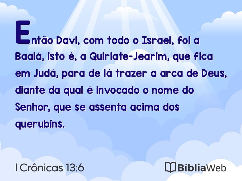 I Crônicas 13:6 em imagem para compartilhar