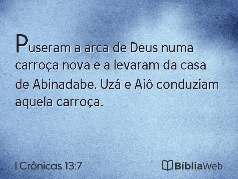 I Crônicas 13:7 em imagem para compartilhar