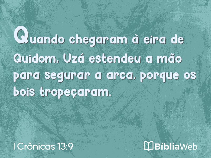 I Crônicas 13:9 em imagem para compartilhar