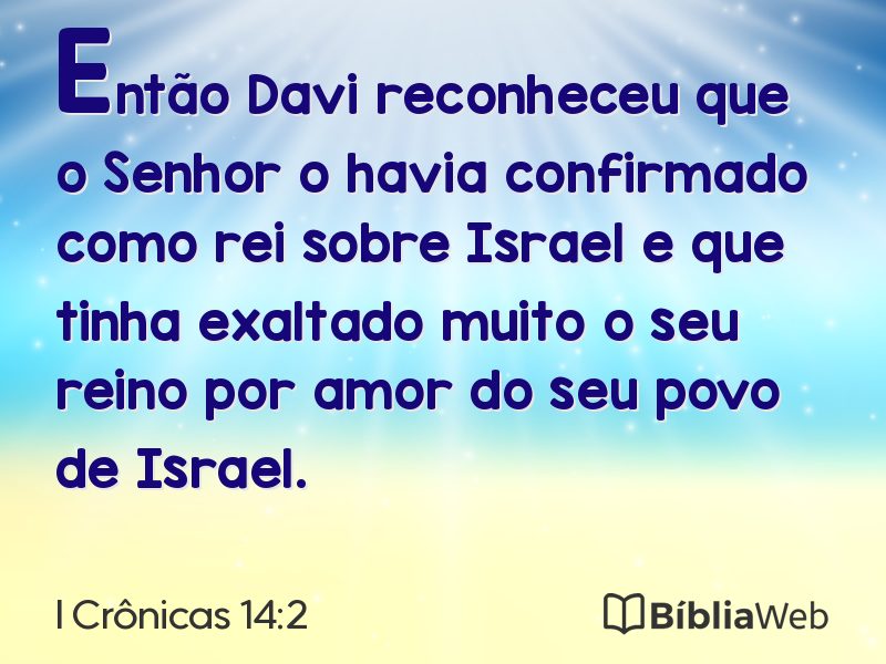 I Crônicas 14:2 em imagem para compartilhar