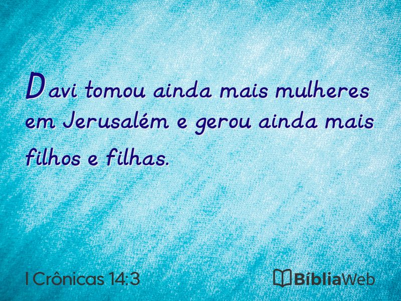 I Crônicas 14:3 em imagem para compartilhar