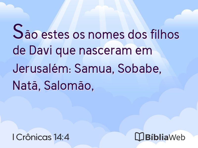 I Crônicas 14:4 em imagem para compartilhar