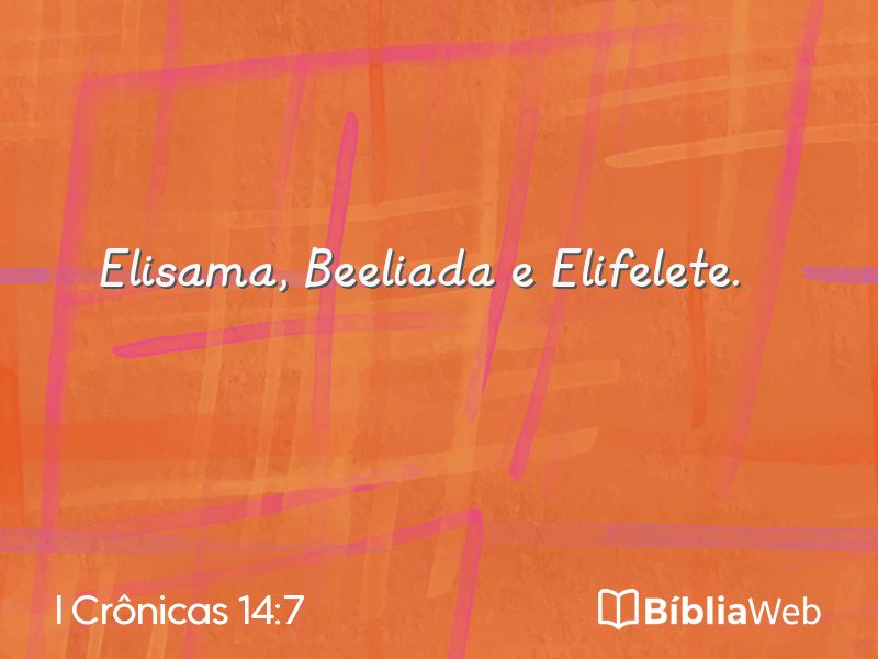 I Crônicas 14:7 em imagem para compartilhar