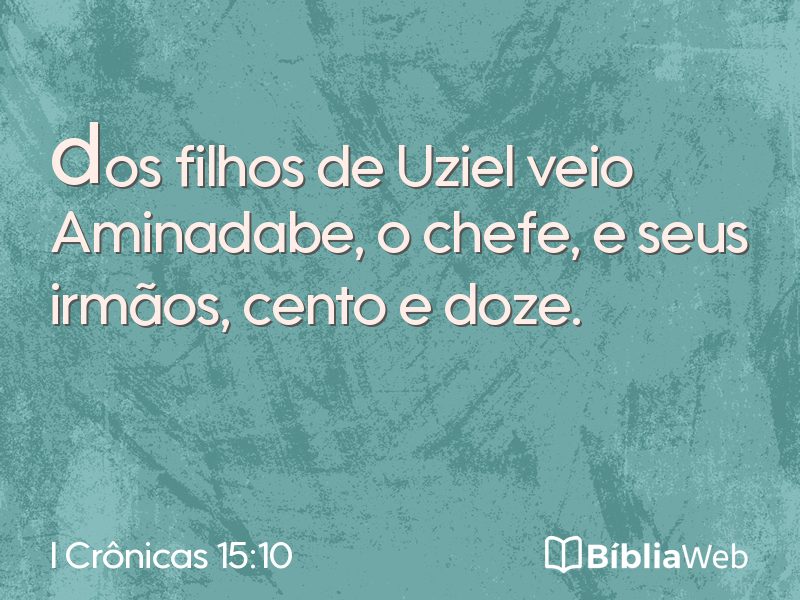 I Crônicas 15:10 em imagem para compartilhar