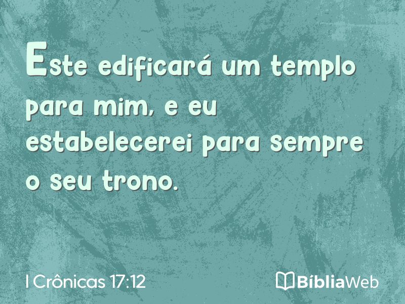 I Crônicas 17:12 em imagem para compartilhar
