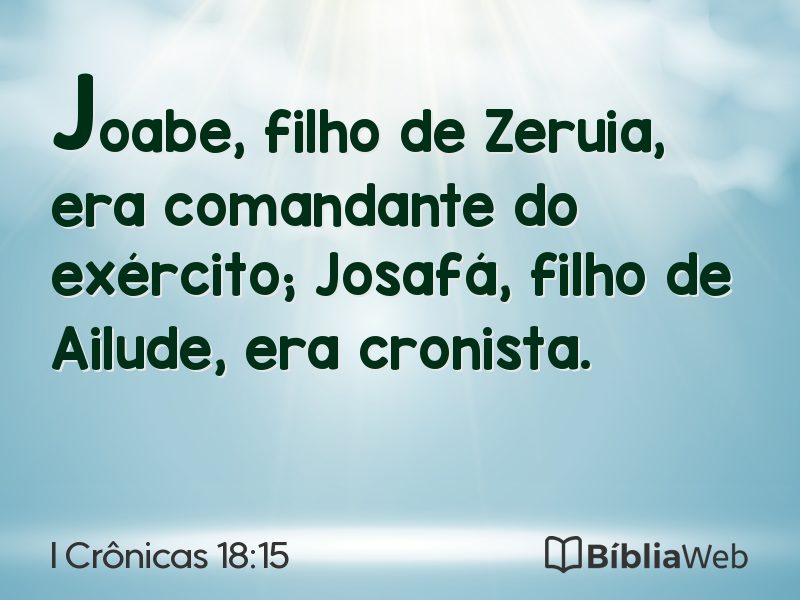 I Crônicas 18:15 em imagem para compartilhar