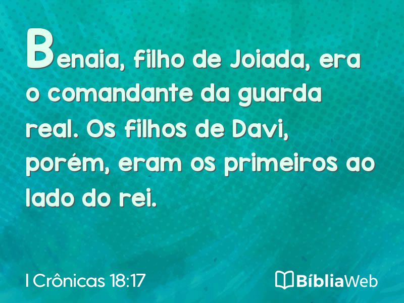 I Crônicas 18:17 em imagem para compartilhar