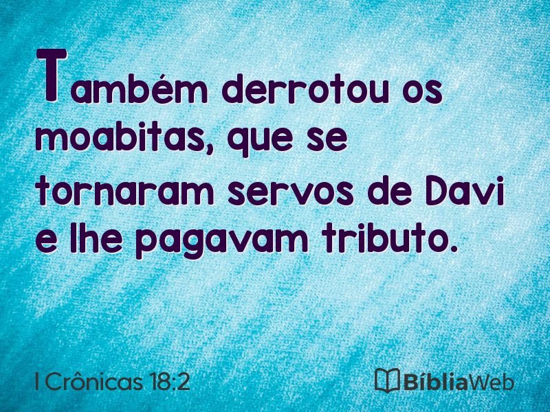 I Crônicas 18:2 em imagem para compartilhar