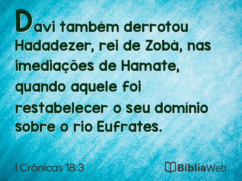 I Crônicas 18:3 em imagem para compartilhar