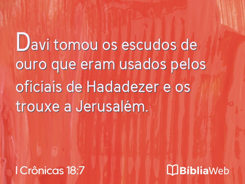I Crônicas 18:7 em imagem para compartilhar
