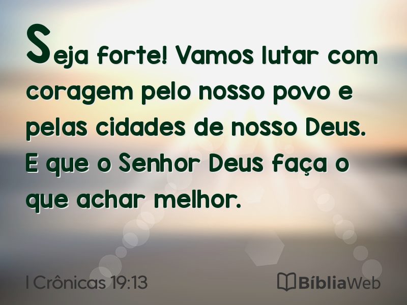 I Crônicas 19:13 em imagem para compartilhar