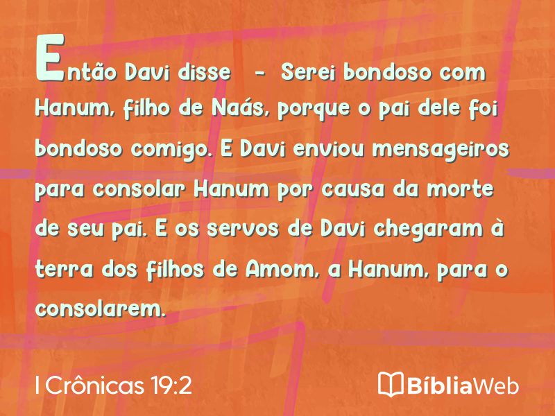 I Crônicas 19:2 em imagem para compartilhar