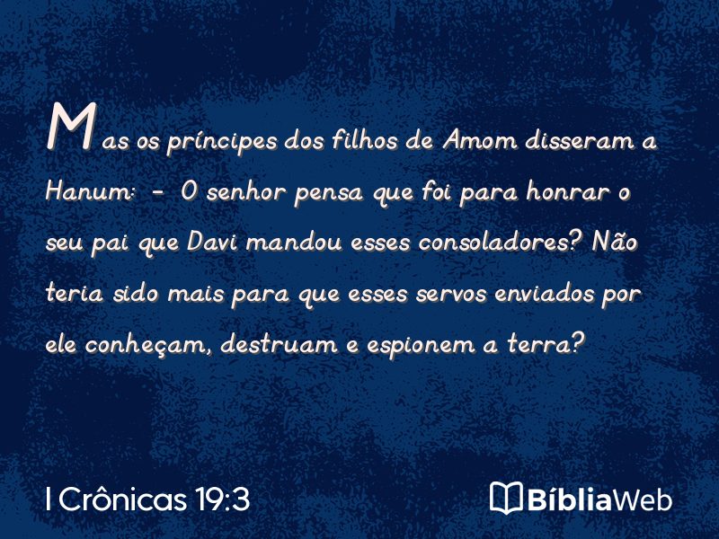 I Crônicas 19:3 em imagem para compartilhar