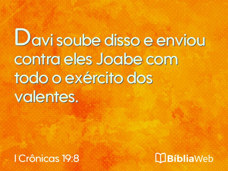 I Crônicas 19:8 em imagem para compartilhar