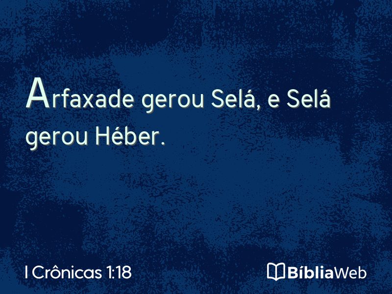 I Crônicas 1:18 em imagem para compartilhar