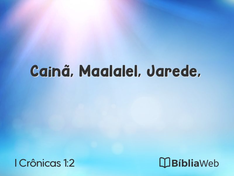 I Crônicas 1:2 em imagem para compartilhar