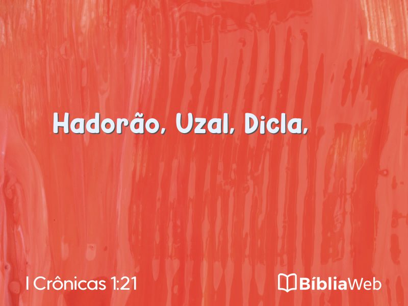 I Crônicas 1:21 em imagem para compartilhar