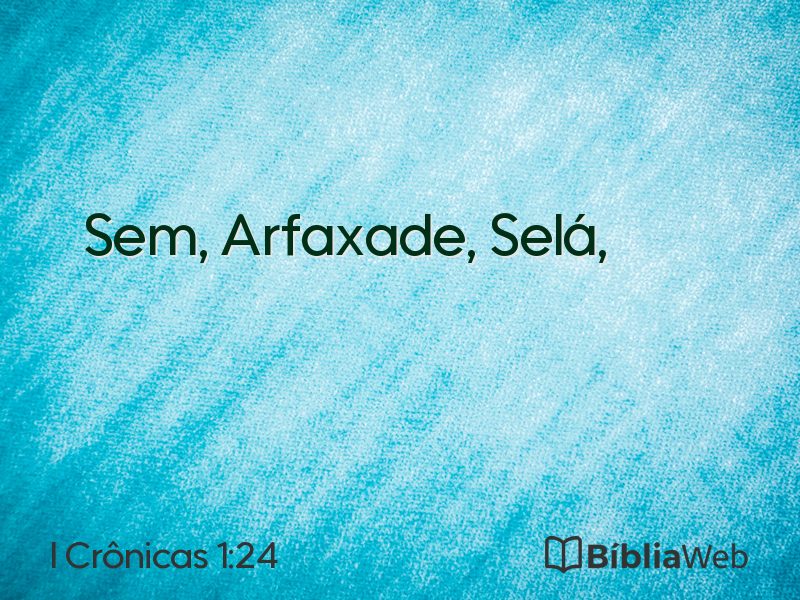 I Crônicas 1:24 em imagem para compartilhar