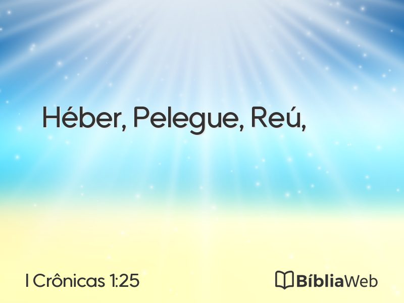 I Crônicas 1:25 em imagem para compartilhar