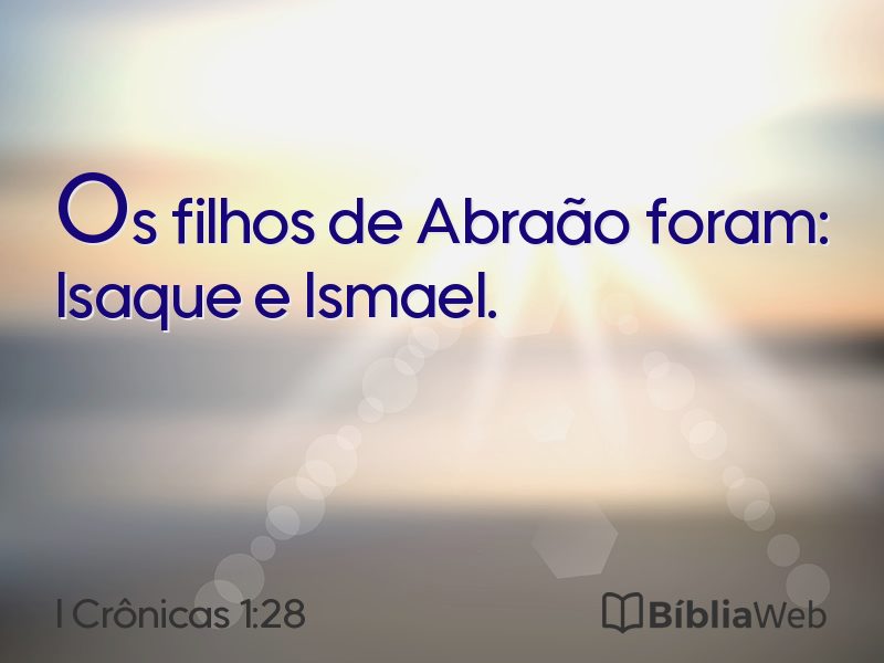 I Crônicas 1:28 em imagem para compartilhar