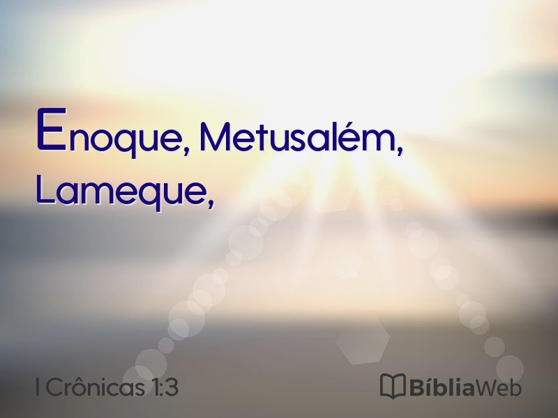 I Crônicas 1:3 em imagem para compartilhar