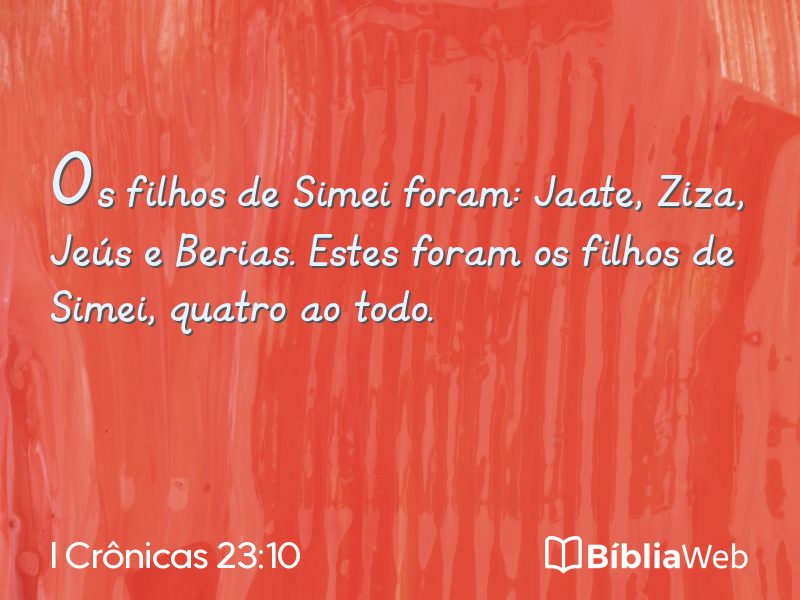 I Crônicas 23:10 em imagem para compartilhar