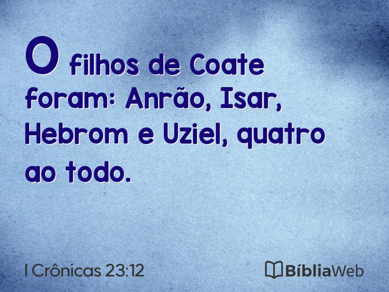 I Crônicas 23:12 em imagem para compartilhar