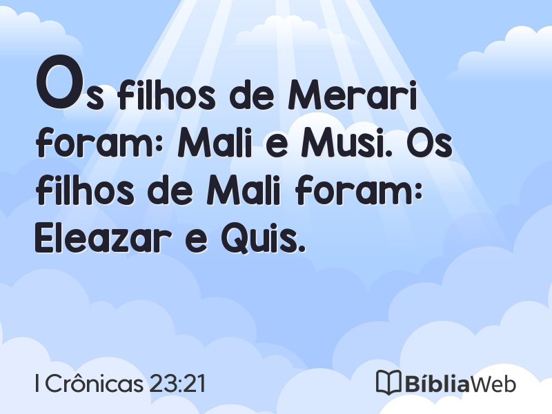 I Crônicas 23:21 em imagem para compartilhar