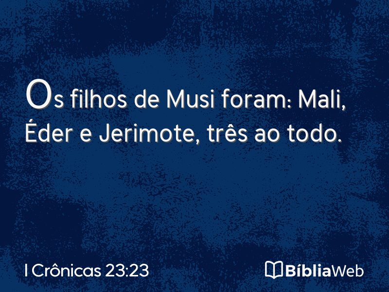 I Crônicas 23:23 em imagem para compartilhar