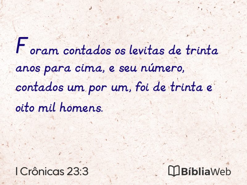 I Crônicas 23:3 em imagem para compartilhar