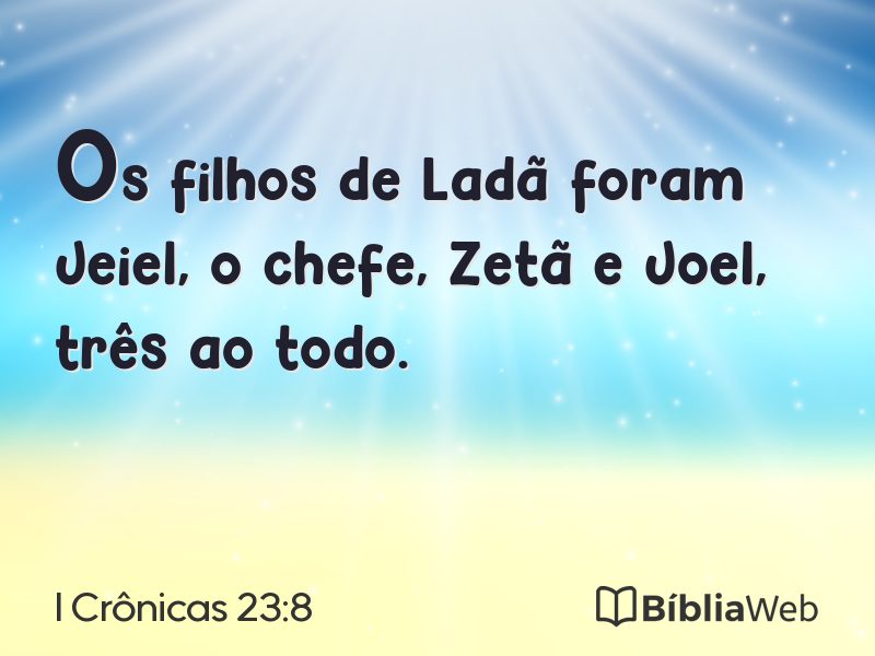 I Crônicas 23:8 em imagem para compartilhar