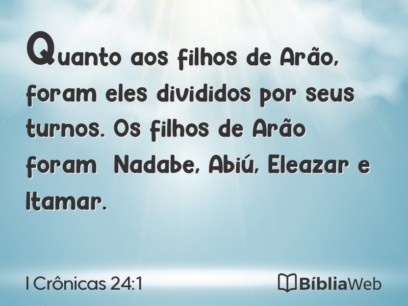 I Crônicas 24:1 em imagem para compartilhar