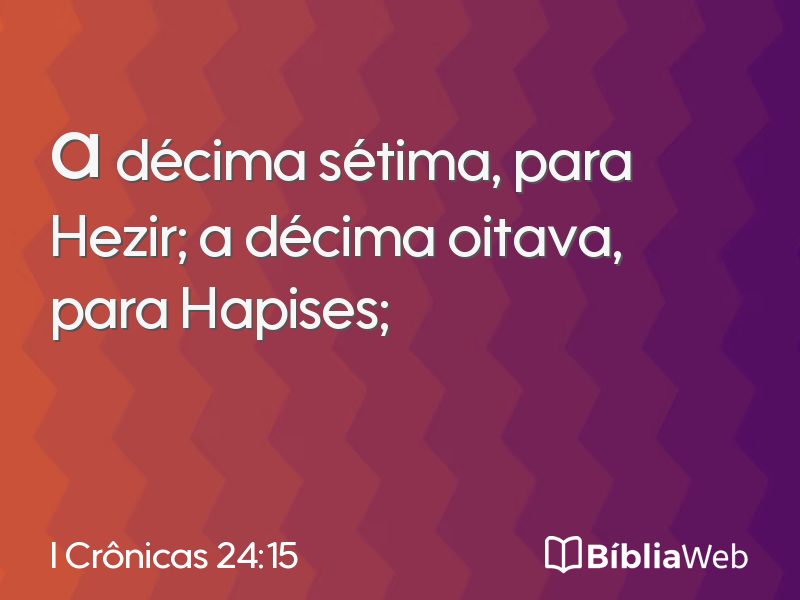 I Crônicas 24:15 em imagem para compartilhar