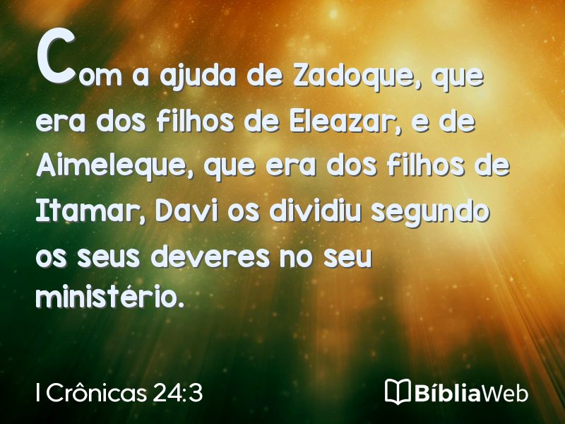 I Crônicas 24:3 em imagem para compartilhar