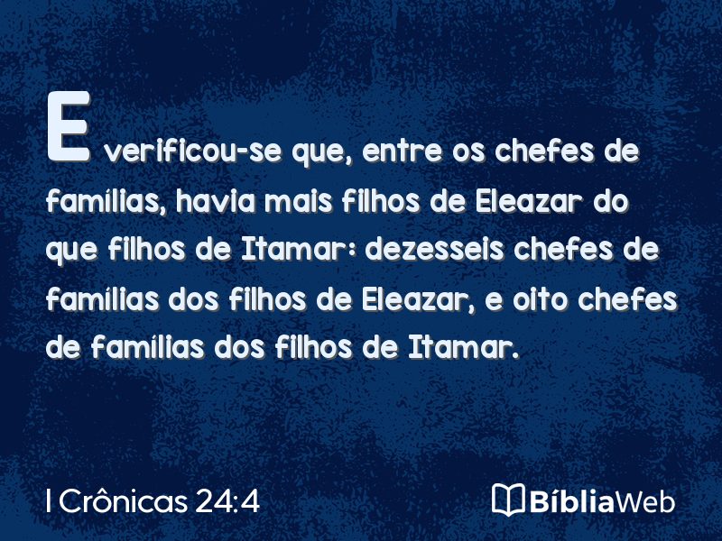 I Crônicas 24:4 em imagem para compartilhar