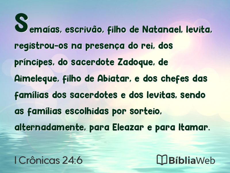 I Crônicas 24:6 em imagem para compartilhar