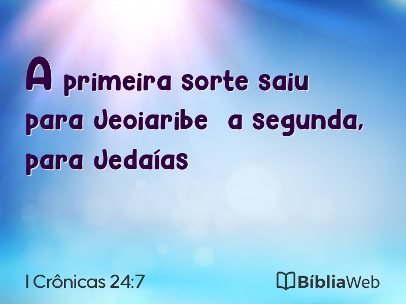 I Crônicas 24:7 em imagem para compartilhar