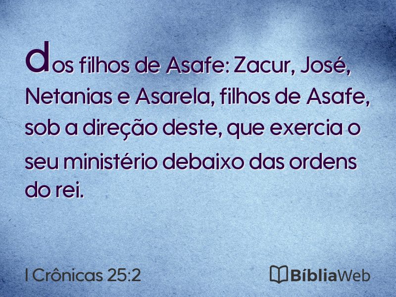 I Crônicas 25:2 em imagem para compartilhar
