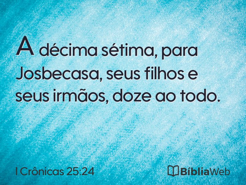 I Crônicas 25:24 em imagem para compartilhar